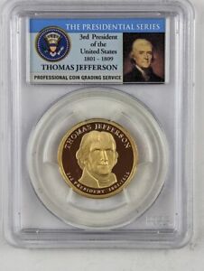 2007 S Thomas Jefferson Dollar - PCGS PR69DCAM