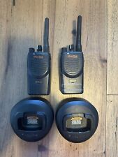 2 Motorola Mag One UHF BPR40 With Batteries And Charging Base