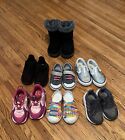 Lot of 8 Pairs of Toddler Girl Shoes/boots Size 6 (C, K)  preowned Plus