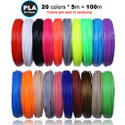 50/100M 10/20 Colors 1.75mm PLA 3D Pen Printer Filament Refill Printing Filament