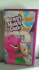 Barney's Musical Castle Live! 🏰🎶(VHS-2001) SEALED~Clamshell/Buy3Get1~VHTF NEW!