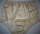Lorraine Silky Shiny Lace Trim Buff Panty Panties Brief LR102 Size 6