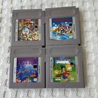 4 Nintendo Gameboy Cartridge Games Tetris, Super Mario Land, Bart Simpson, Roger