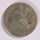 1871 Seated Liberty Dime - VF