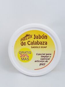 Natural Pumpkin Saddle Soap Cleaner/Conditioner PIELUX Jabon De Calabaza 8.8oz