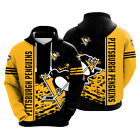 Pittsburgh Penguins Mens Pullover Hoodie Sweatshirt Hooded Jacket Casual Outwear