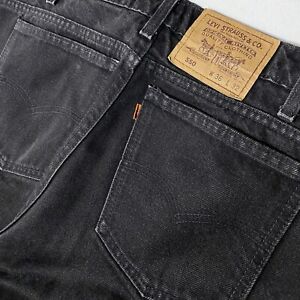 Vintage Levis 550 Jeans Men's Size 36X32 Orange Tab Black Denim 90s USA Made Y2k