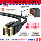 6/10FT Display Port DP Male to Male PC Video Cable Cord 4K@60hz 2K@144HZ 1080P H