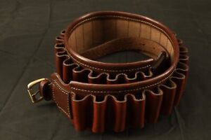 Orvis Leather Shotgun Ammo Belt With 30X Loops For 12 ga, Belt Size 32 - 36