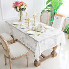 Lace Tablecloth Floral White Rectangle Table Cover Wedding Party Home Table Deco