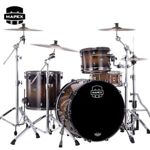 Mapex Saturn Evolution Hybrid Powerhouse Rock 3PC Shell Pack Exotic Night Forest