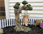 Miniature Dollhouse Fairy Garden Tree Swing and Fairy, Miniature Tree Figurine