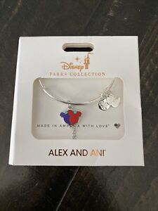 Disney Parks ALEX & ANI bracelet Mickey Mouse 2021 BALLOONS silver tone -