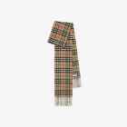 Burberry Narrow Check Cashmere Scarf - New in box. Colour: Archive Beige