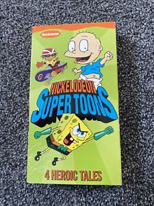 Nickelodeon Super Toons VHS Tape 2002 4 Tales Rugrats SpongeBob Rocket Power