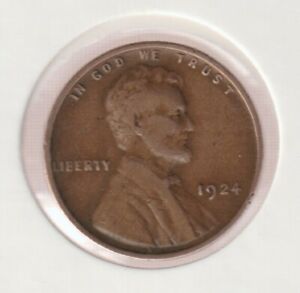 New ListingRare 100 Year's Old 1924 US Liberty Lincoln Wheat Penny Collection Coin Antique