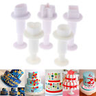 Xmas Fondant Cake Cutter Plunger Cookie Mold Sugarcraft Flower Decorating Mou-WD
