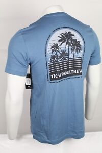Travis Mathew Men's Ocean Liner T Shirt Short Sleeve Stellar Blue