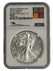 2021-(P) $1 SILVER EAGLE T-1 EMERGENCY PRODUCTION NGC MS70 FR SIGNED MERCANTI