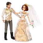 Disney Store Princess Rapunzel and Eugene Wedding Doll 12in Set Tangled Flynn