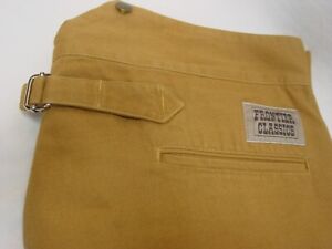 Trousers Frontier Classics TAN Color Cotton V notch back sizes 40 to 52