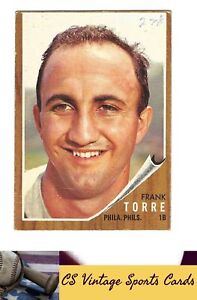 1962 Topps #303 Frank Torre WRITING