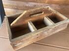 AWESOME PRIMITIVE ANTIQUE/VINTAGE WOOD TOTE BOX/TOOL CADDY!!