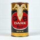 GB Dark Bock 12oz Flat Top Beer Can - Grace Bros. Brewing, Santa Rosa CA - EMPTY