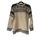 Dale of Norway Sweater Size S Edward Grieg Vtg Fair Isle Wool Knit Ski *FLAWS
