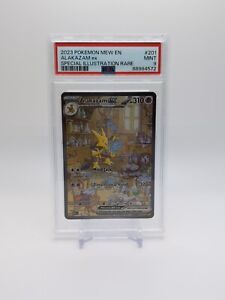 PSA 9 Alakazam ex 201/165 Pokémon Mew 151 English SIR