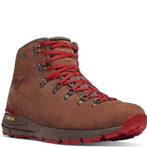 Danner Men's Mountain 600 Waterproof Hiking Boots Brown/Red -(Shoe Width D)