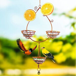 Oriole Bird Feeder Joie Domi Metal Hanging Bird Feeder with 3 trays & sticks