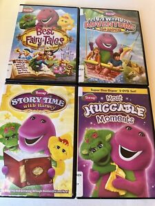 Lot Of 4 Barney The Dinosaur DVDS