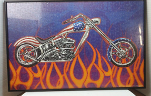 Orange County Choppers Stars & Striped Framed And Matted Jigsaw Puzzle 20 x 13