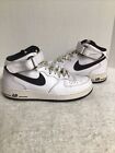 Nike Air Force 1 High Tops White Leather Sneakers Mens Sz 8 315123-114 Year 2016
