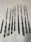 Lot Of 9 Fishing Poles Shakespeare,Zebco,Eagle Claw,Roddy Hunter All Good Cond