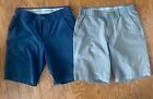 Preowned Lot Of 2 Under Armour Mens Golf Shorts Size 32