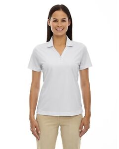 2X - Extreme Women's Short Sleeve Knit Polyester Striped Polo Shirt Tee Top