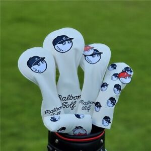New Malbon Golf Club Headcovers Driver Fairway Woods Cover Head Covers Set