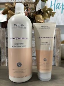 Aveda Color Conserve Conditioner for Vibrant Hair- Size 33.8 Oz. / 1 Liter & 6.7