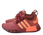 Adidas NMD Womens Size 7 Casual Running Shoe Red Orange Athletic Fashion Sneaker