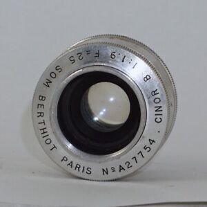 Som Berthiot Paris Cinor B f1.9 25mm C Mount Cine Lens 
