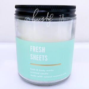 New ListingBath & Body Works FRESH SHEETS Scented Single Wick Candle 7 oz NEW FREE SHIP
