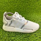 Adidas Originals NMD R1 Women Size 6.5 White Gray Athletic Shoes Sneakers FV1797