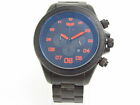 VESTAL ZR3 Men's used watch quartz Chronograph date blue dial red black