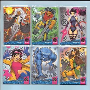 2018 Fleer Ultra X-Men Complete Silver Foil '92 X-Men Sub-Set 10 cards