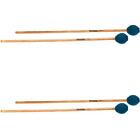 Innovative Percussion IP240 Medium Marimba Mallets - Teal Yarn, Birch - 2 Pair