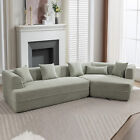 L-Shape Modular Sectional Living Room Sofa Set Modern Convertible Sofa Couch Set