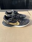 Nike Streetgato Indoor Soccer Shoes Dark Grey Gold DC8466-001 Size 4.5