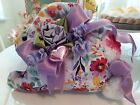 New ListingSPRING LAVENDER ROSES FLORAL LOVELY BEAUTIFUL  MAMA RESTING BUNNY RABBIT